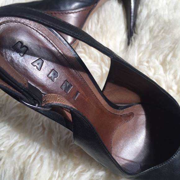 MARNI Sligback Platform Heels Sieze 38 - Picture 12 of 14